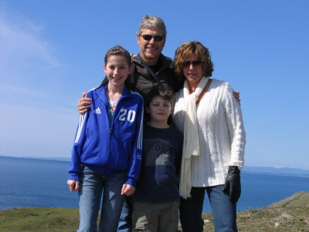 Bob and I and 2 of his kids at Friday Harbor