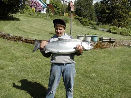 Beau and his 31lb chinook