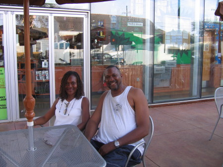 My sister and I at the Whole Food Market in New Orleans. 9.23.06