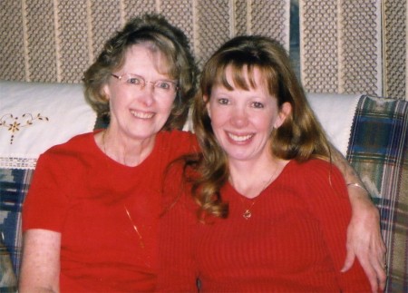 me and my mom  Christmas 03