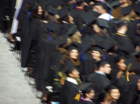 Fuzzy picture of me with my graduating class of nursing 2004