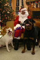 My girls with Santa