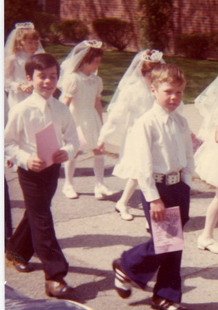 Tim's First Communion at St. Mike's - 1974