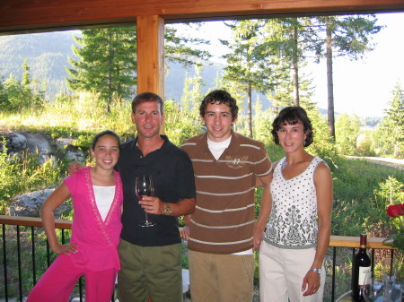 the kids and wife and of course me with some wine