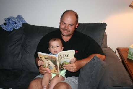 I can hold the book just like Daddy!