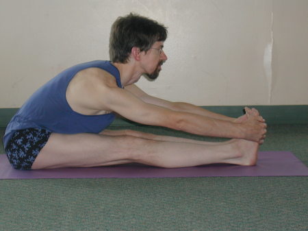 Simple yoga pose