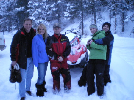 snowmobiling montana christmas