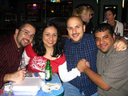 me, tricia, fred, and anthony at city walk piano bar 12/05
