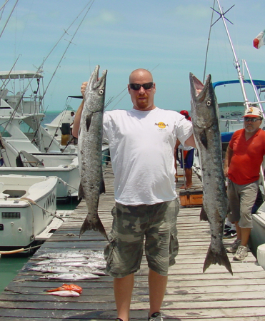 Some Barracuda caught in Cancun