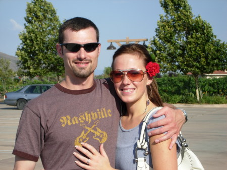 My fiance and I, in Temecula soaking up the sun and wine!