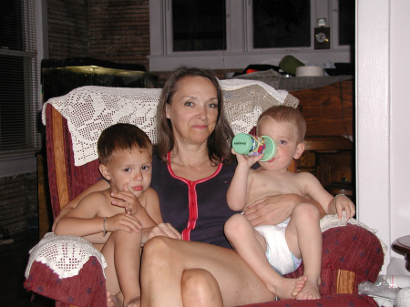 Grandma and her 2 boys - Brennan (4) and Gannon (3)