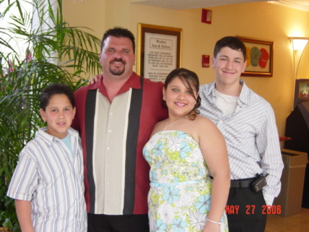 Husband Paul, Paul Michael 17, Stephanie 14 and Nicholas 11 2006