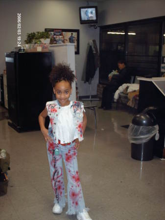 Look @ my baby girl, getting ready to go DANCE