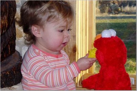 Josi with Elmo