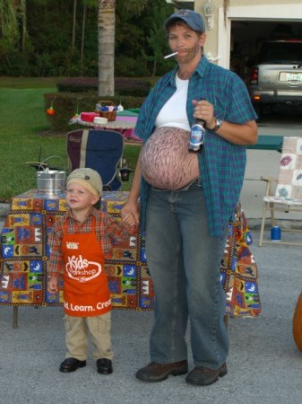 My pregnant Halloween costume - October 2006