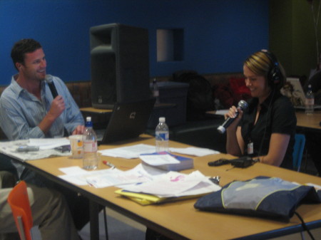 Me doing my very first radio interview