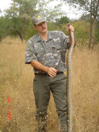 A ROCK PYTHON ME AND MY GUIED ALBERT CAME ACROSS