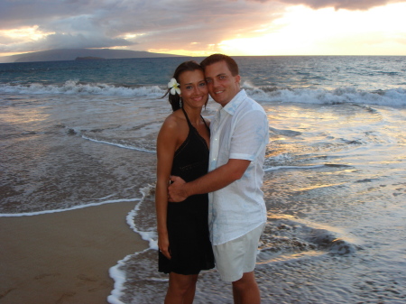 Stephanie and I at Polo Beach, Maui