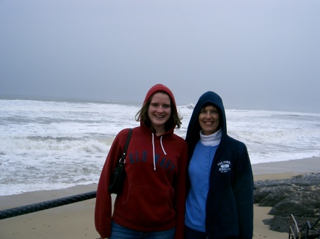 Suzy and Kathleen at the Beach in CA