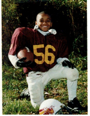 my youngest son Chris  on football team