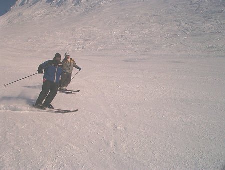 Skiing with nephew Don at Alyeska