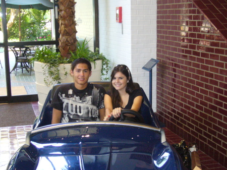 Britt with her boyfriend at Disney Hotel 6/08