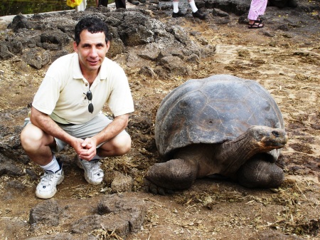 Lonesome George and I - Galapagos - 12/2006