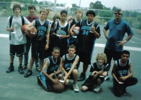 trey's 7th grade basketball team