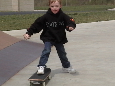 Skateboarding (in the blood)