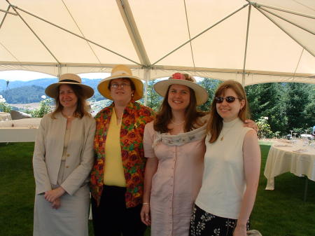 The four sisters at Matt's wedding July 2006