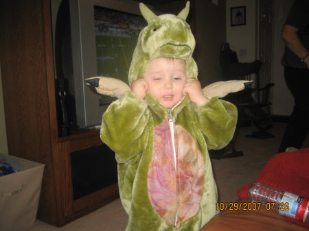 Caleb in his Halloween Costume