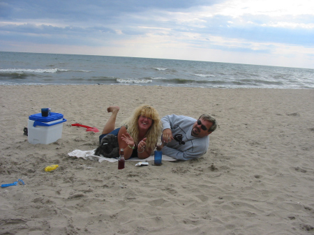 Me & Hubby - Beach Bums