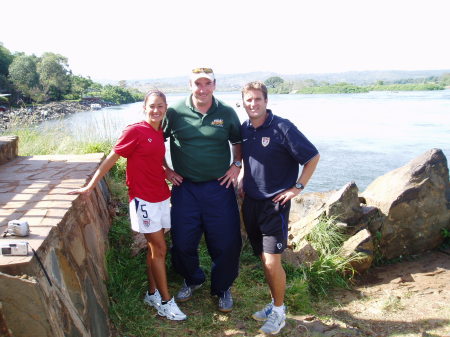 Source of the Nile with two US National Team coaches