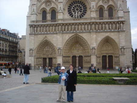 Cameron & I...in front of Notre-Dame