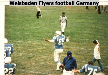 I played football when I ws stationed in Germnay