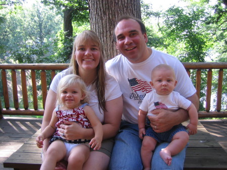 The Jaromin Family celebrating the 4th of July.