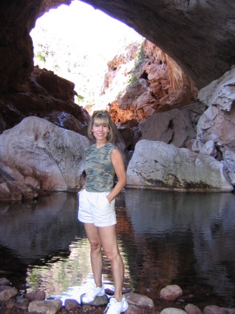 My wife Diana, hiking in Payson Arizona.