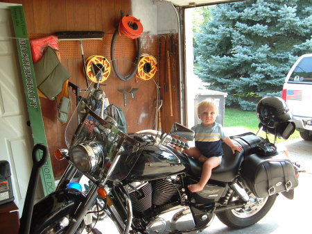 Bike and Grandson