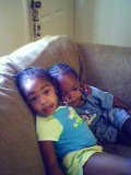 my two grandchildren, ashonta, and brandon11