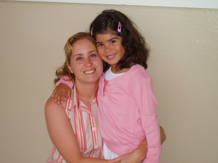 Me and Elie on her 1st day at Kindergarten