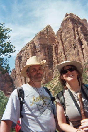 My husband and I in Zion National Park