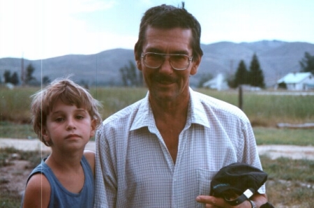 Going fishin' with my son. Hamilton, MT 1997