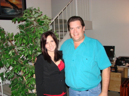 Daughter Jessica and me Christmas 2007