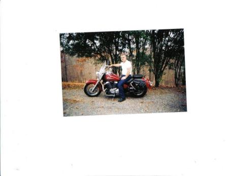 my husband and his motorcycle