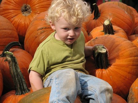 Kellen at the Pumpkin Patch