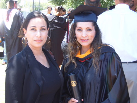 Graduation day from unitversity of incarnate word May 2006 with my best friend Marie