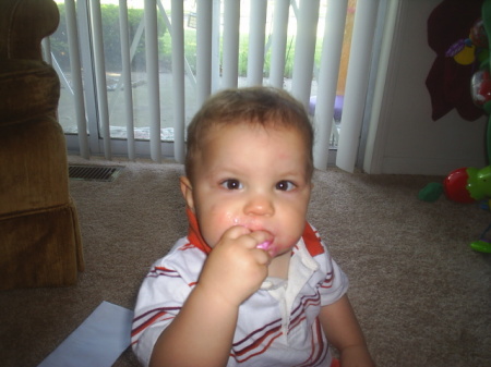 jimmy eating a peep