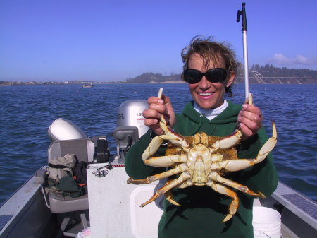 Crabbing in Waldport,  Oregon