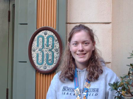 In front of Club 33 at Disneyland
