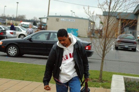 John going to wife's Grad